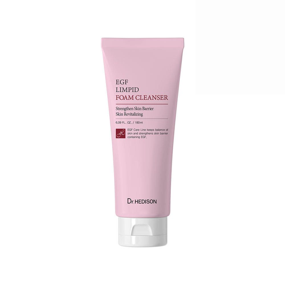 Dr.HEDISON EGF Limpid Foam Cleanser 180ml K-Beauty Deep Hydration Soothing Pore Cleansing Rice Extract Facial Foam _ Made in Korea